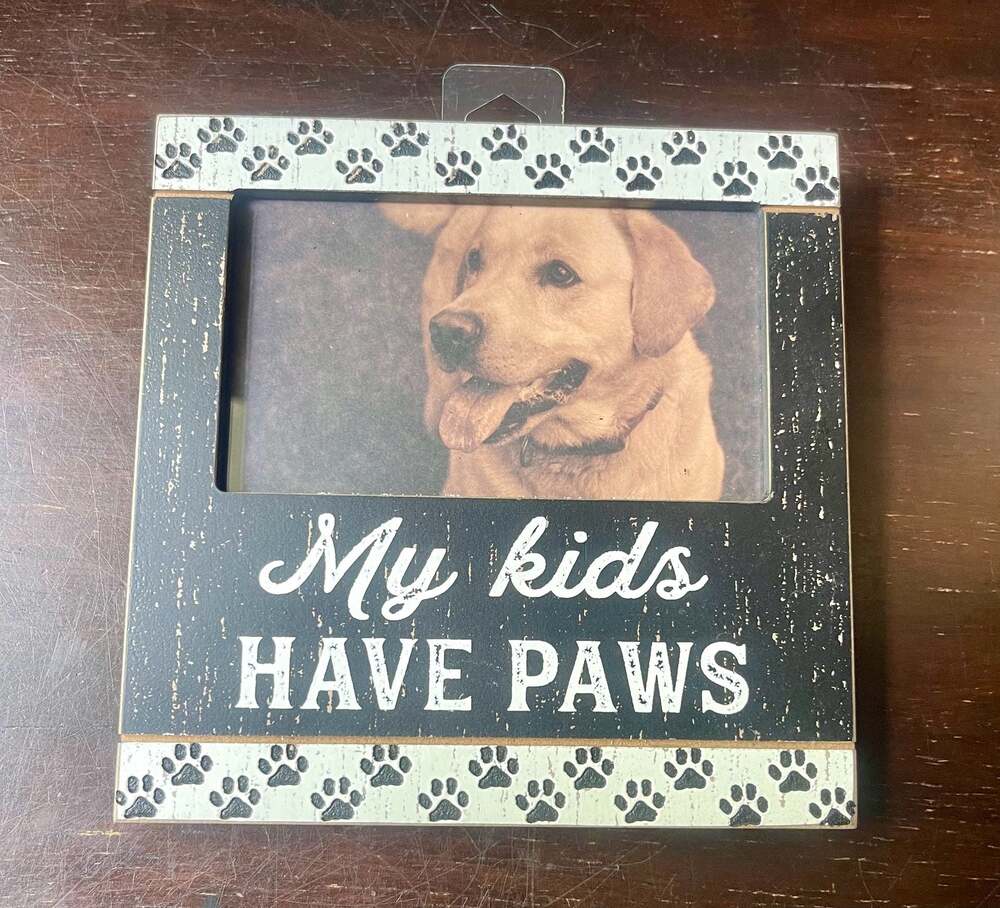 Primitives by Kathy My Kids Have Paws Photo Frame